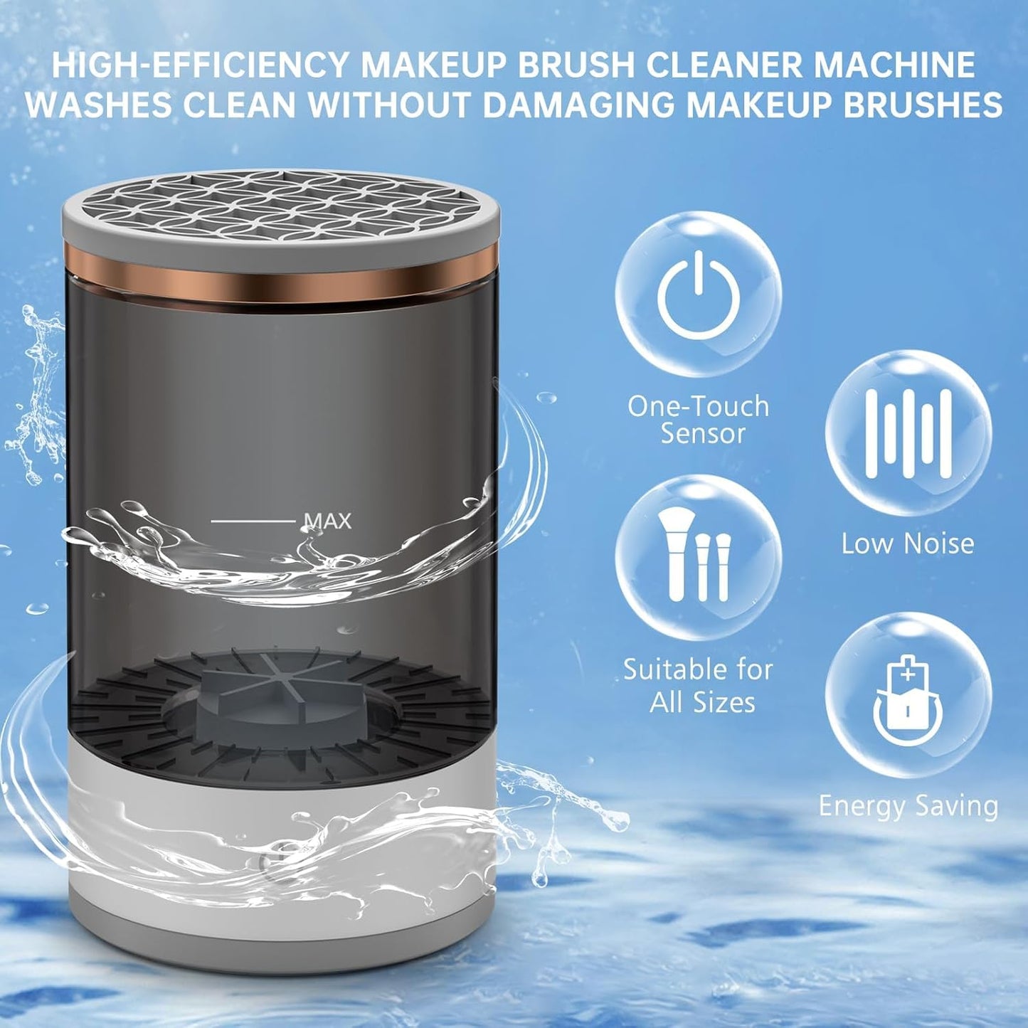 The Skin and Soul Makeup brush cleaning device